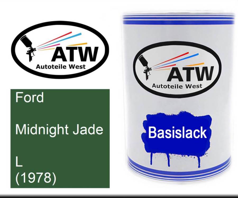 Ford, Midnight Jade, L (1978): 500ml Lackdose, von ATW Autoteile West.